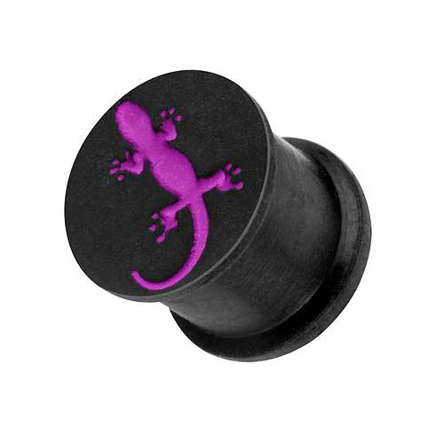 Silicone Orecchio Flesh Tunnel Plug Piercing 3D Nascondere Tappi Spine Lucertola - Foto 3 di 7