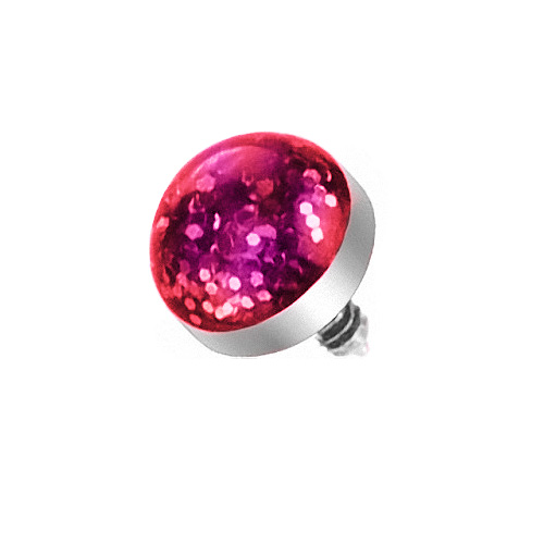 Dermal Anchor Piercing Aufsatz Microdermal Ultra Glitter Kugel - Bild 7 von 11