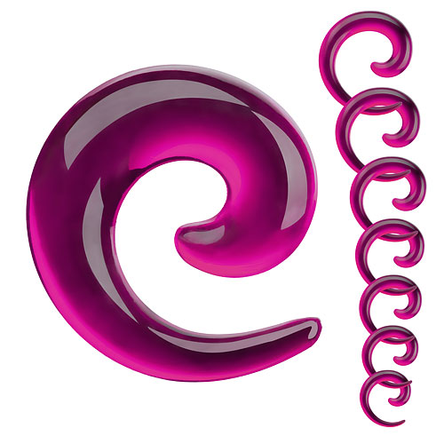 Juego de caracoles de estiramiento piercing espiral expansor hoz espiral de estiramiento estirador - Imagen 4 de 7
