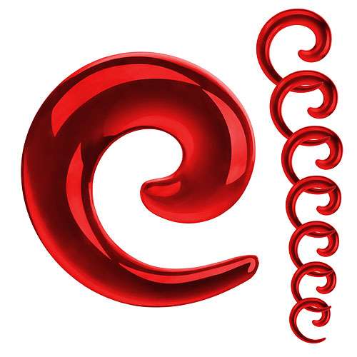 Juego de caracoles de estiramiento piercing espiral expansor hoz espiral de estiramiento estirador - Imagen 7 de 7
