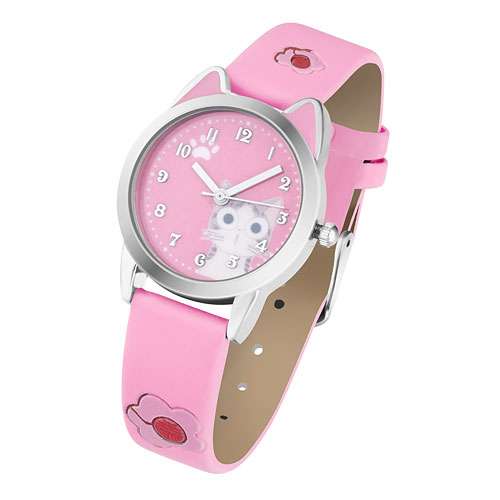 Kinder Armbanduhr Niedliche Cartoon Katze Lernuhr Mädchen Uhr Kinderuhr - Bild 5 von 6