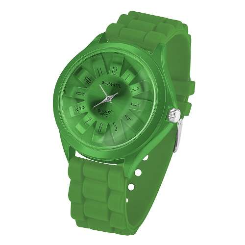 Silikon Armbanduhr Damen Uhr Gummi Bunte Trend Watch Blumen Fashion Style - Bild 14 von 14